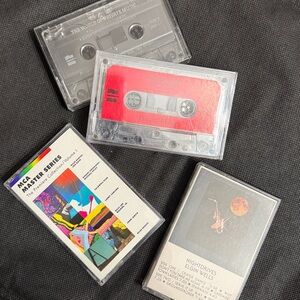 Vintage 80’s cassette tapes- set of 4 Misc Jazz & Soothing Music